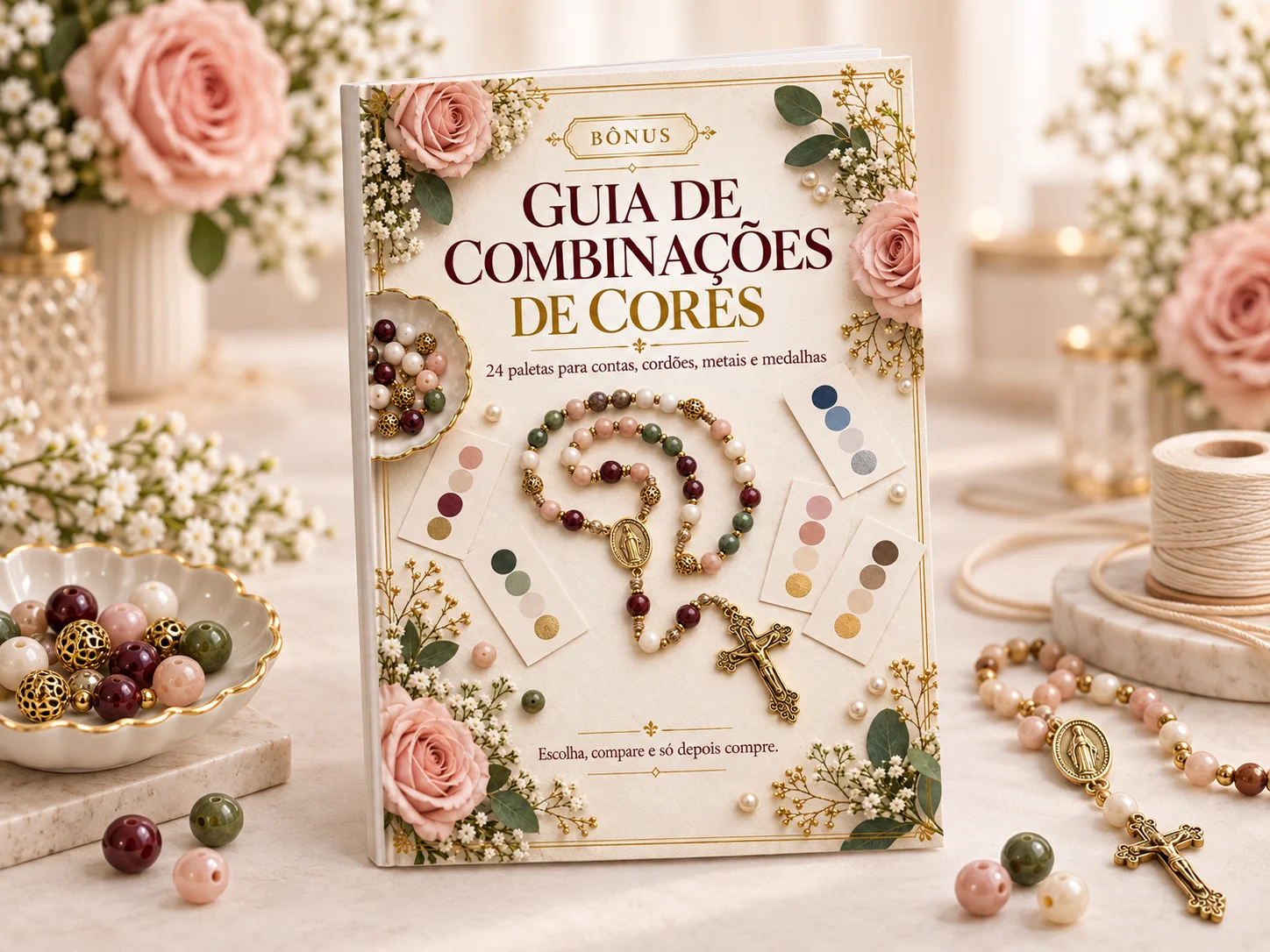 Mockup do bônus Guia de Combinações de Cores.