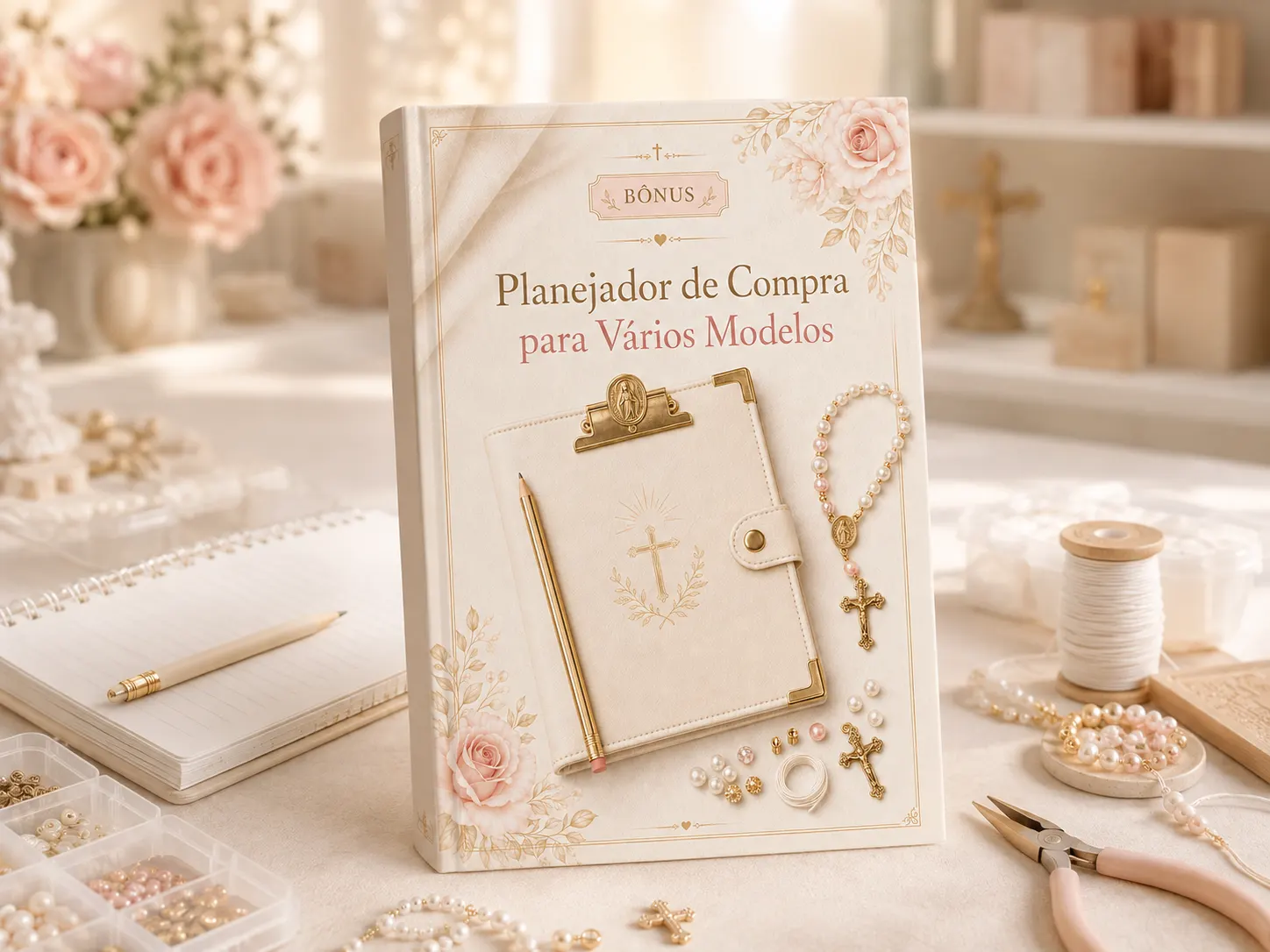 Mockup do bônus Planejador de Compra para Vários Modelos.